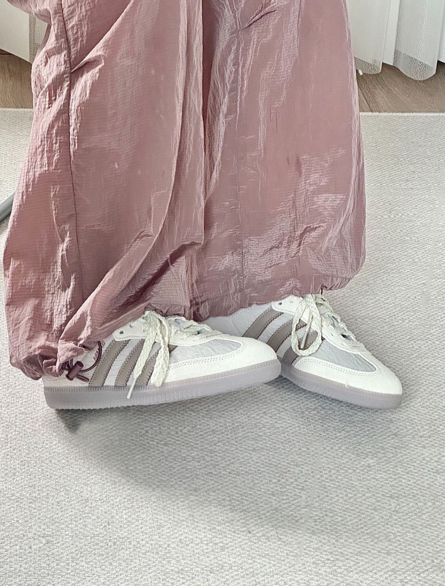 Adidas Originals Samba OG 銀 米棕 奶油灰 蕾絲 麻繩 JP5674