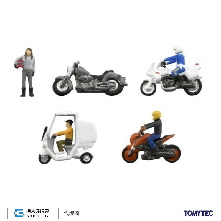 TOMYTEC 330332 情景小物 141 機車 (機車/人各4入)