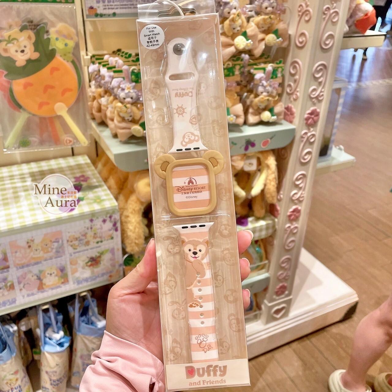 達菲 Duffy 大頭造型 錶殼 + 錶帶組 Apple Watch 適用38-41mm/42-49mm -上海迪士尼樂園