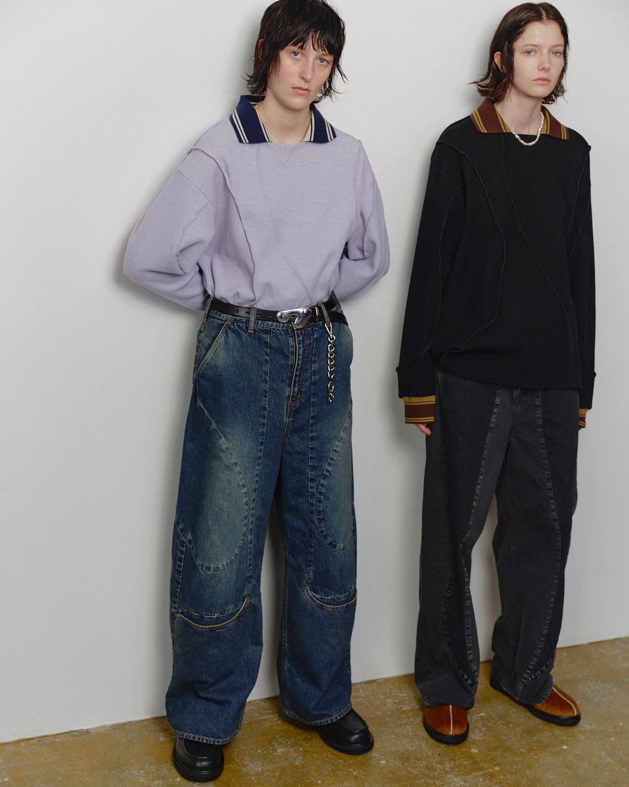 JieDa - CURVE OVER DENIM / INDIGO