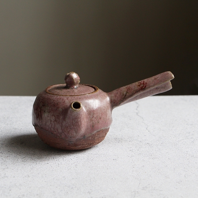 芋絲秘釉側把茶壺