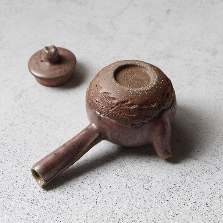 芋絲秘釉側把茶壺