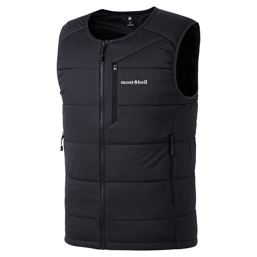 【化纖棉高效保暖】montbell: U.L. Thermawrap Round Neck Vest Men's