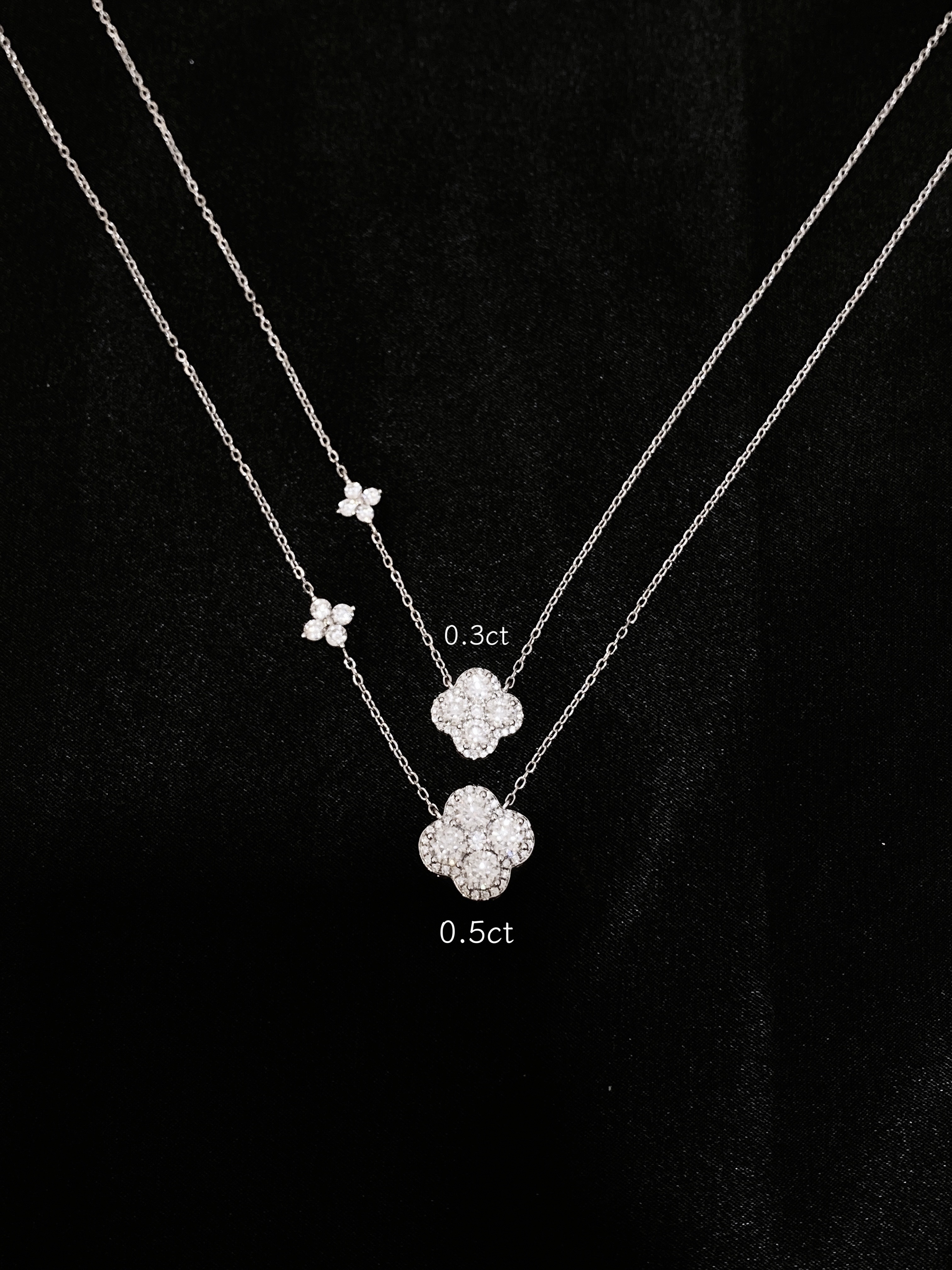 Lumin moissanite necklace