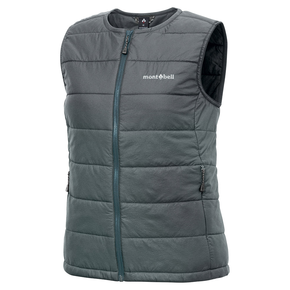 【化纖棉高效保暖】montbell: U.L. Thermawrap Round Neck Vest Women's