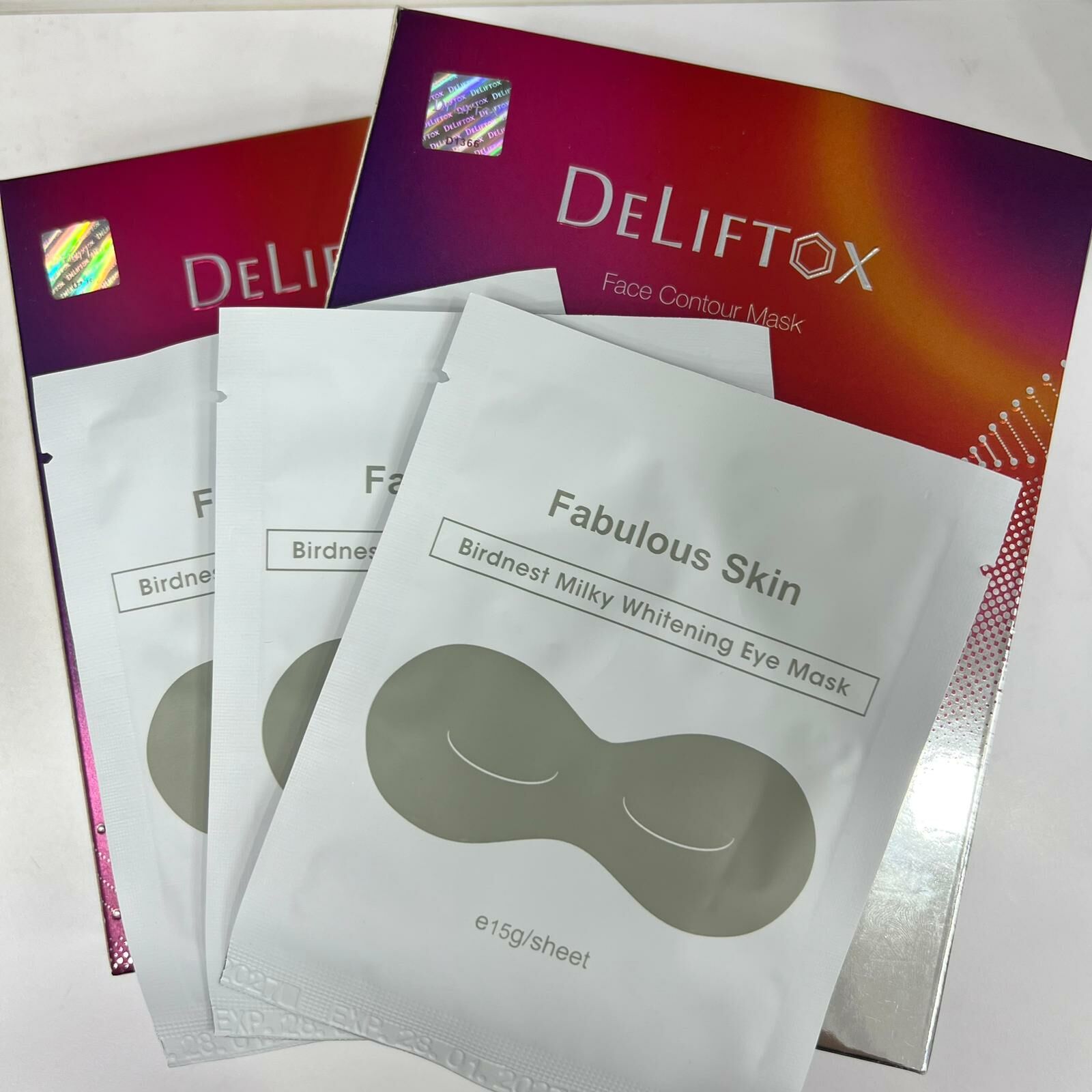 D19 - DELIFTOX 小顏埋線面膜 ‼️2盒再送 fabulous eye mask x 3對