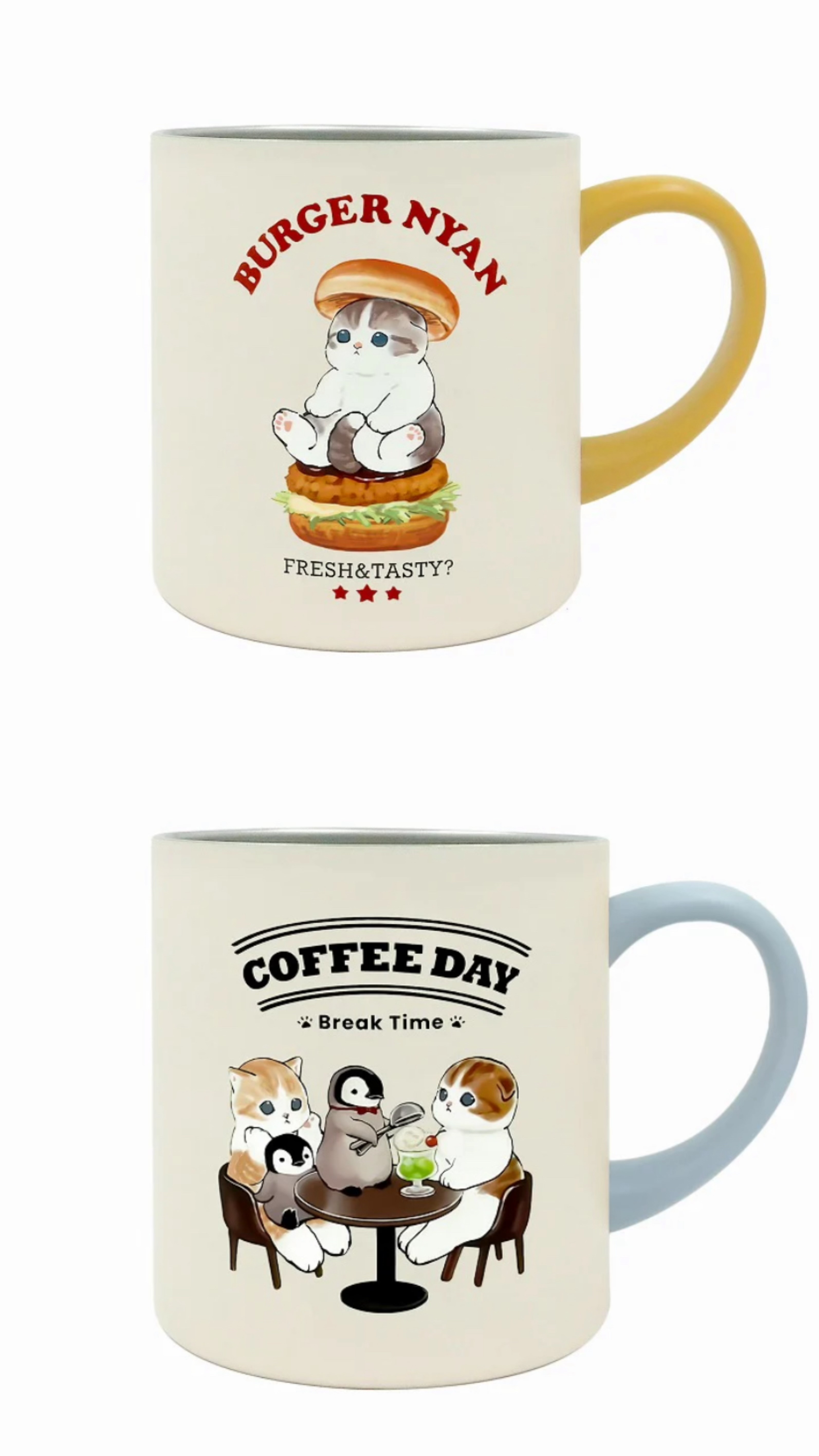 日本限定 mofusand 帶蓋400毫升 杯子