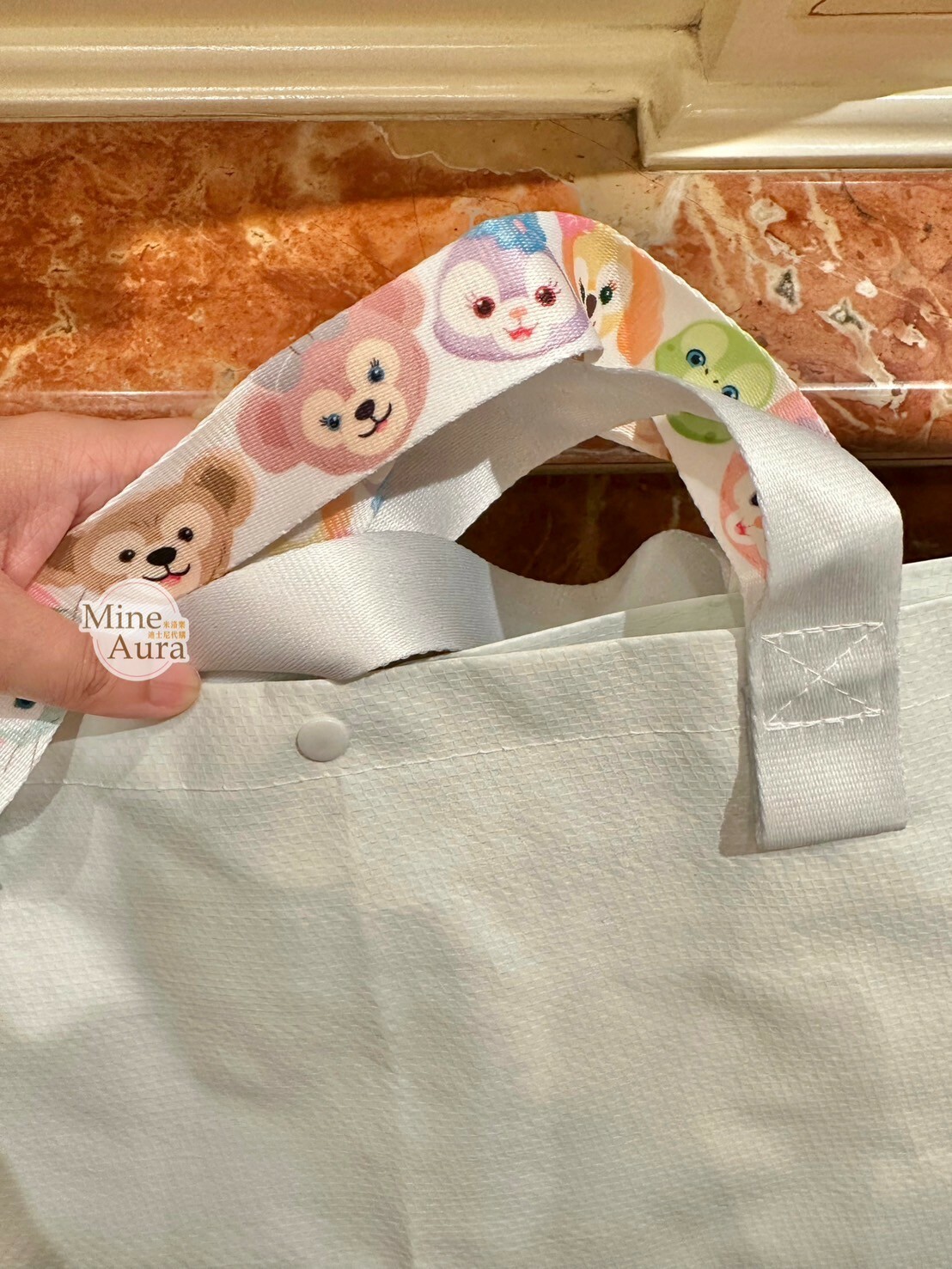 達菲 Duffy  與好友們 圖案 S號 購物袋 提袋 D&F達菲系列 -香港迪士尼樂園