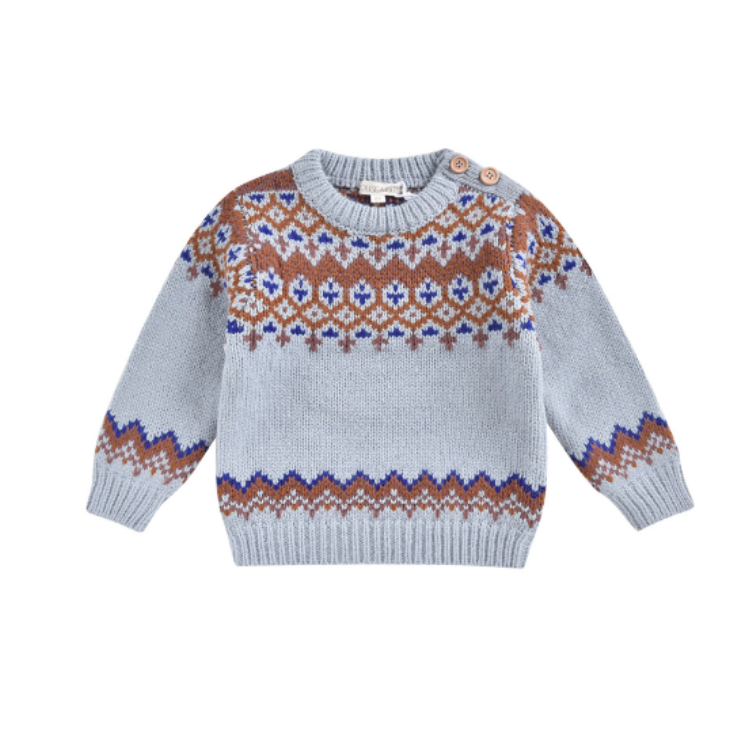 預購𓂃LOUISEMISHA│Lounis Sweater幾何毛衣．Cream