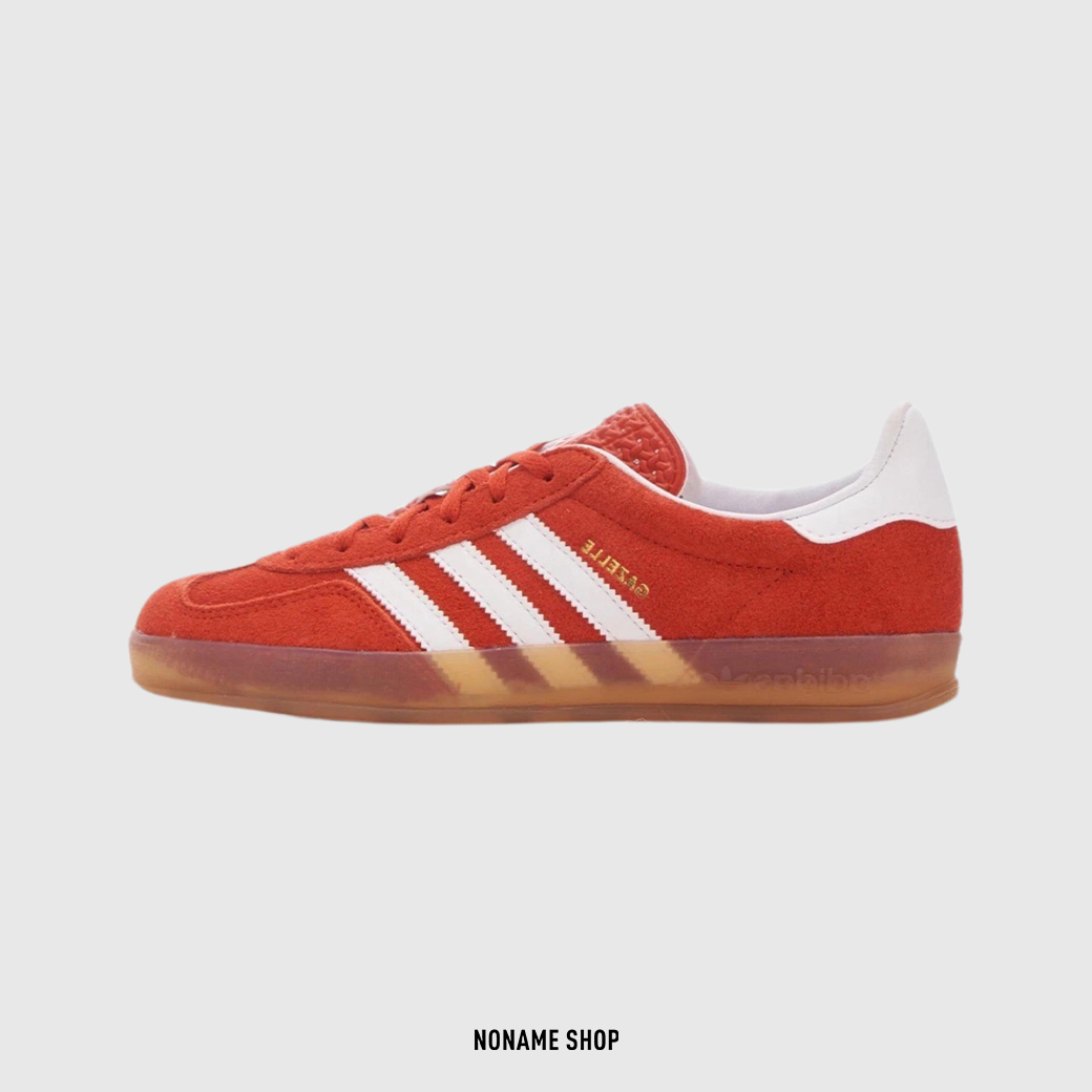 ADIDAS ORIGINALS GAZELLE INDOOR 麂皮 番茄紅 焦糖底 (男/女同款)