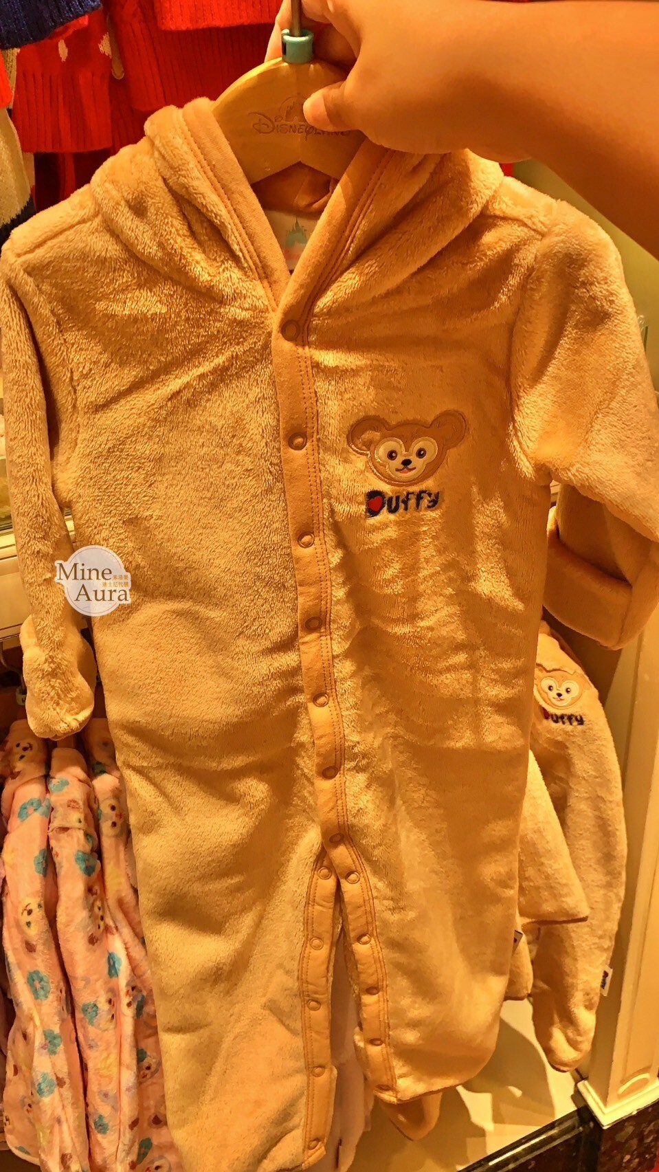 (現貨) 達菲 Duffy 可愛造型 大頭連帽 連身 嬰兒 包屁衣 -香港迪士尼樂園