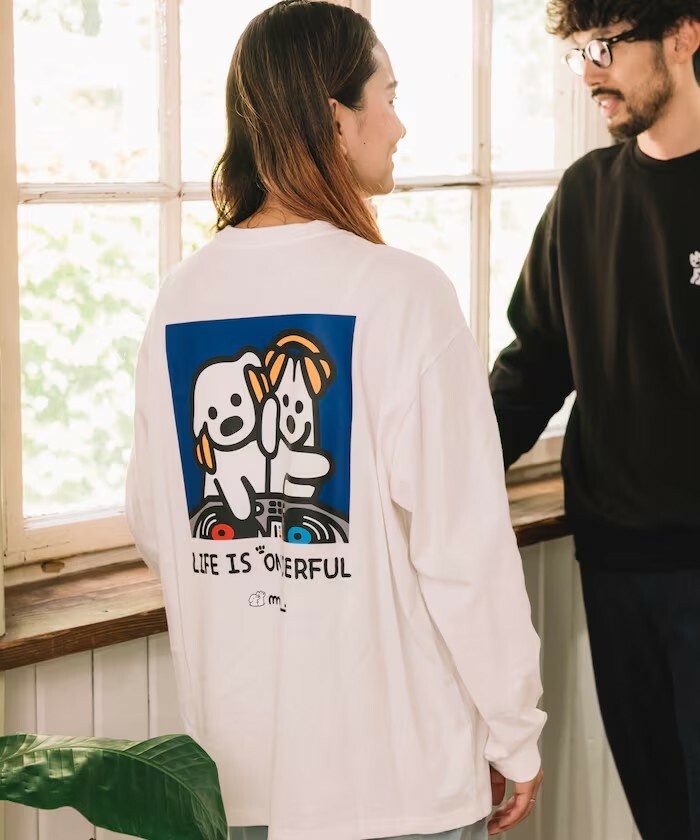 "代購" matsui 24AW 別注「DJ」背面印花長袖圓領薄長袖