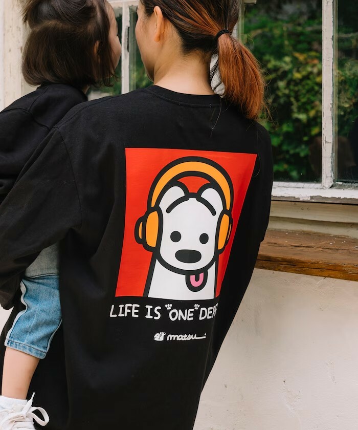 "代購" matsui 24AW 別注「Music」背面印花長袖圓領薄長袖