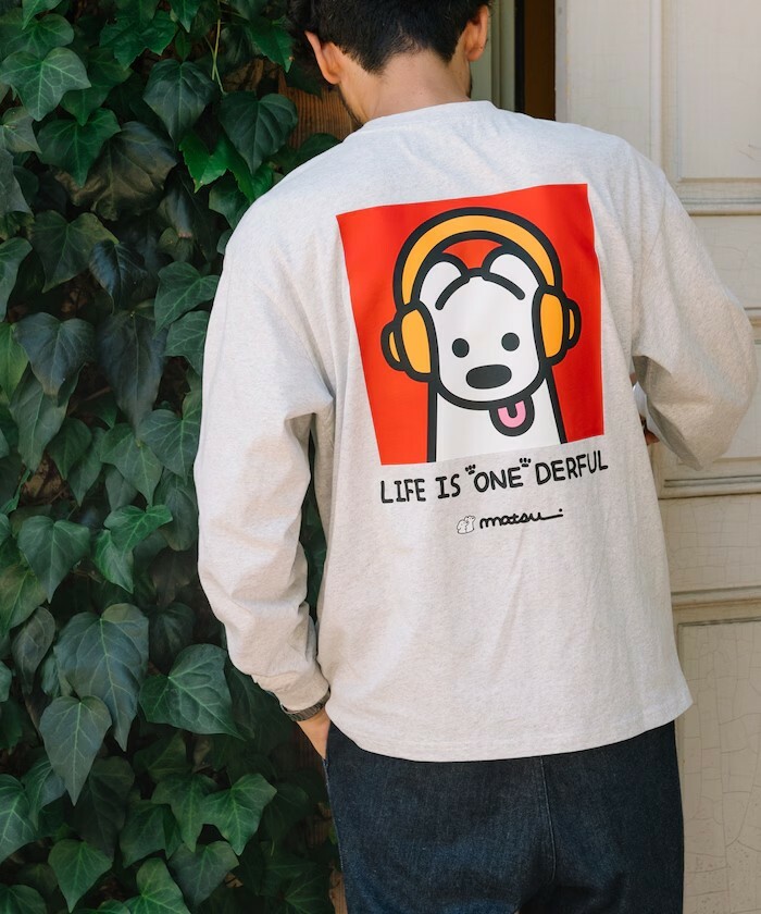 "代購" matsui 24AW 別注「Music」背面印花長袖圓領薄長袖