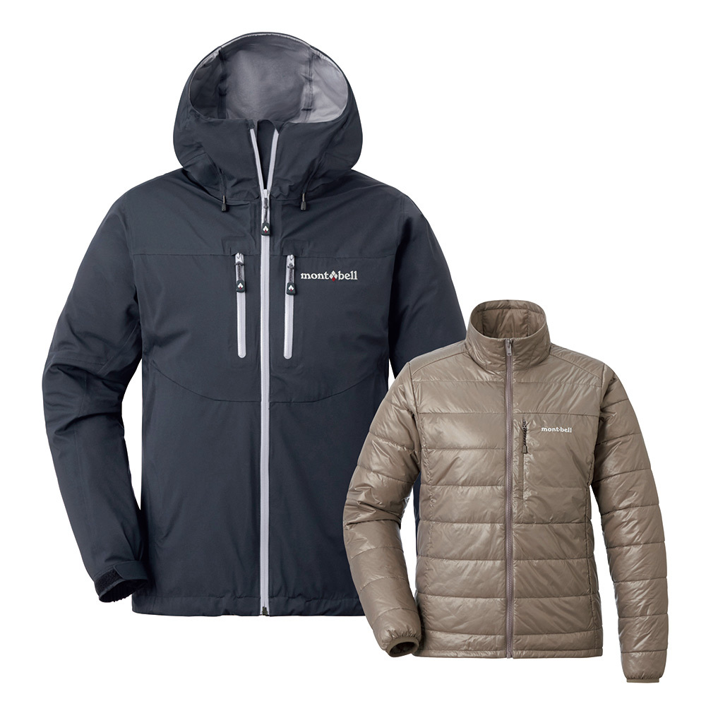 【攀山及滑雪 極致保暖夾層】montbell: 3in1 Fall Line Parka Women's