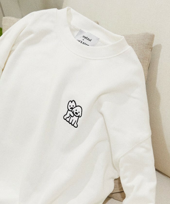 "代購" matsui 24AW 別注「Shiranai」背面印花長袖圓領薄大學踢