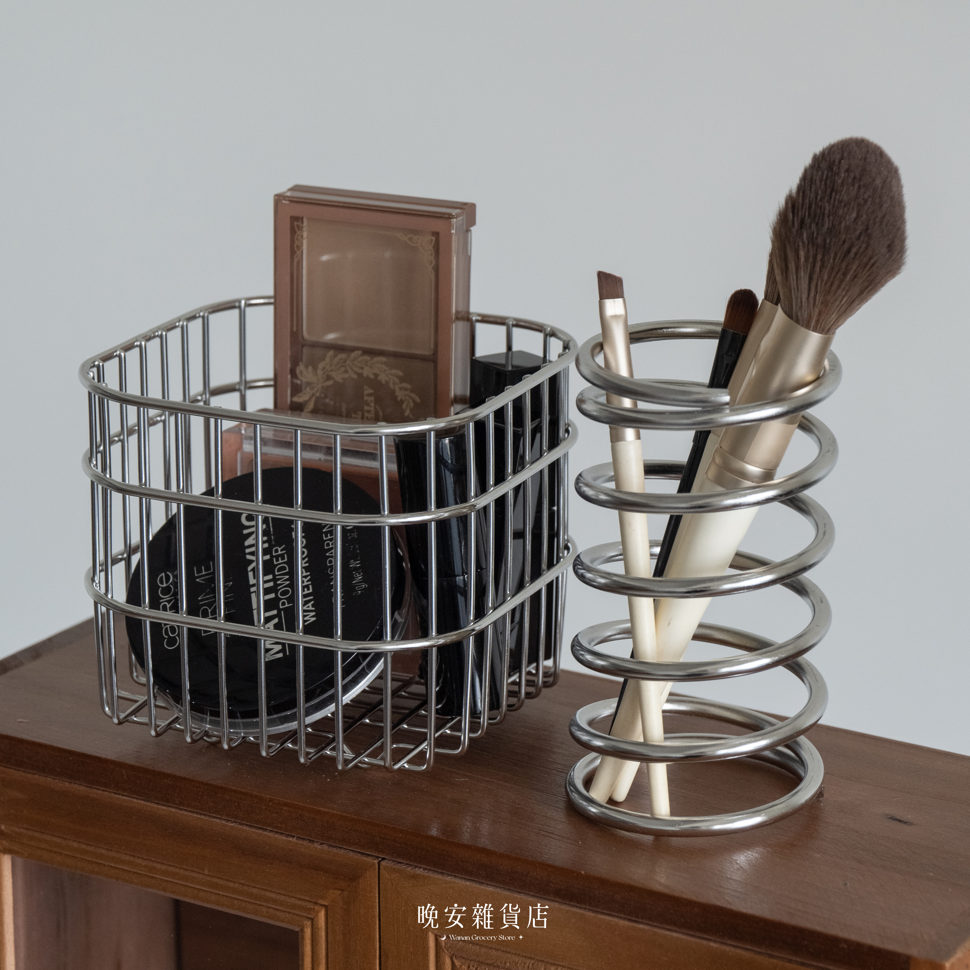 【Modern系列】原色不鏽鋼方形置物籃