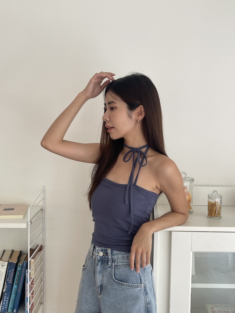 多穿造型繞脖小背心 高磅數厚杯讓妳up up