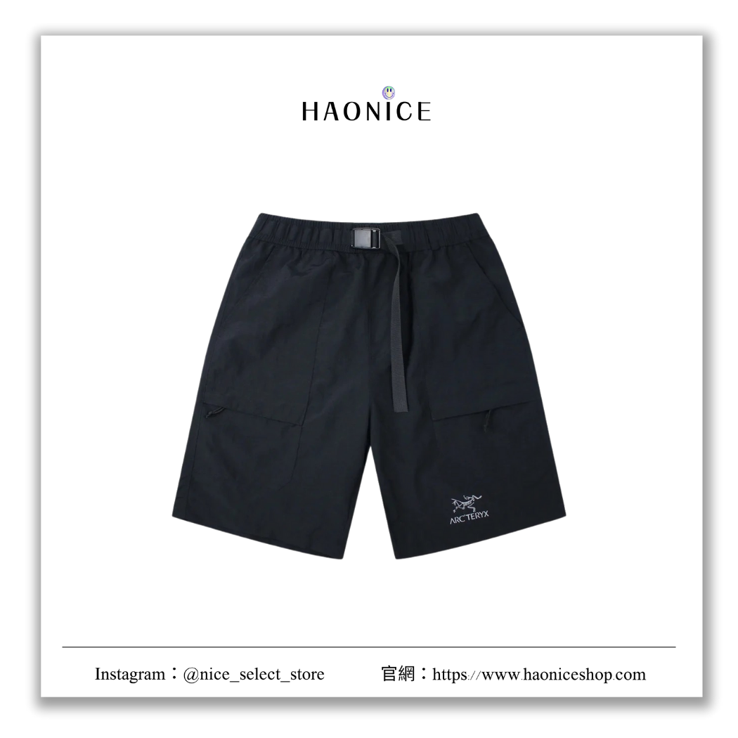 【NICE 歐美日韓代購】24SS ARC'TERYX始祖鳥 新款🔥經典小logo休閒尼龍短褲 五分褲 工裝褲 速乾 腰帶