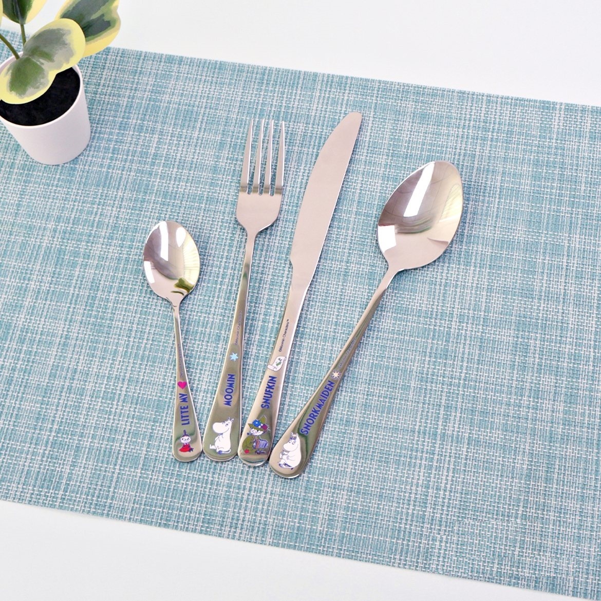 姆明一族|  304不銹鋼餐具套裝|禮盒 (匙,叉,刀)