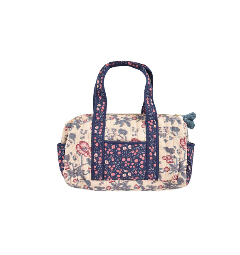 預購𓂃LOUISEMISHA│24Hours Bag Vaeva流蘇旅行包．Midnight Star Garden X Cream Poppies