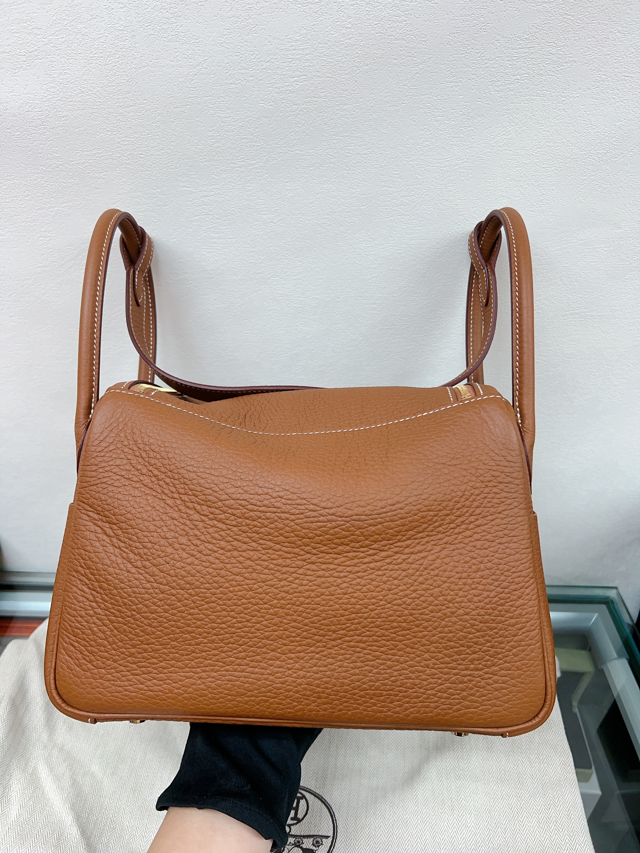 Hermes lindy 26/ gold GHW stamp b