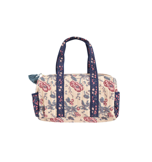 預購𓂃LOUISEMISHA│24Hours Bag Vaeva流蘇旅行包．Midnight Star Garden X Cream Poppies