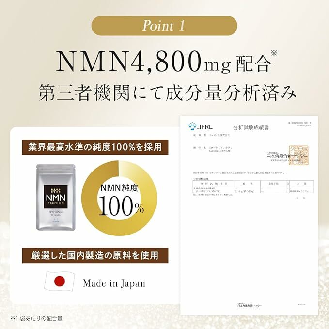 LEVANTE NMN Premium 4800 (30粒/30日分)