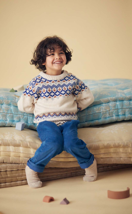 預購𓂃LOUISEMISHA│Lounis Sweater幾何毛衣．Cream