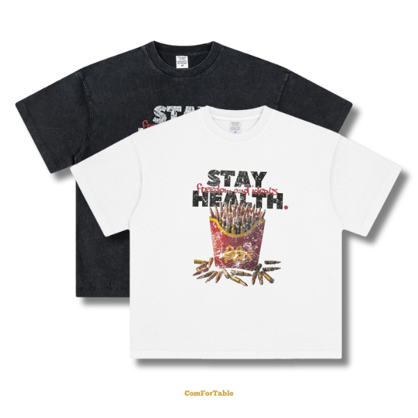 街頭子彈薯條加大短TEE