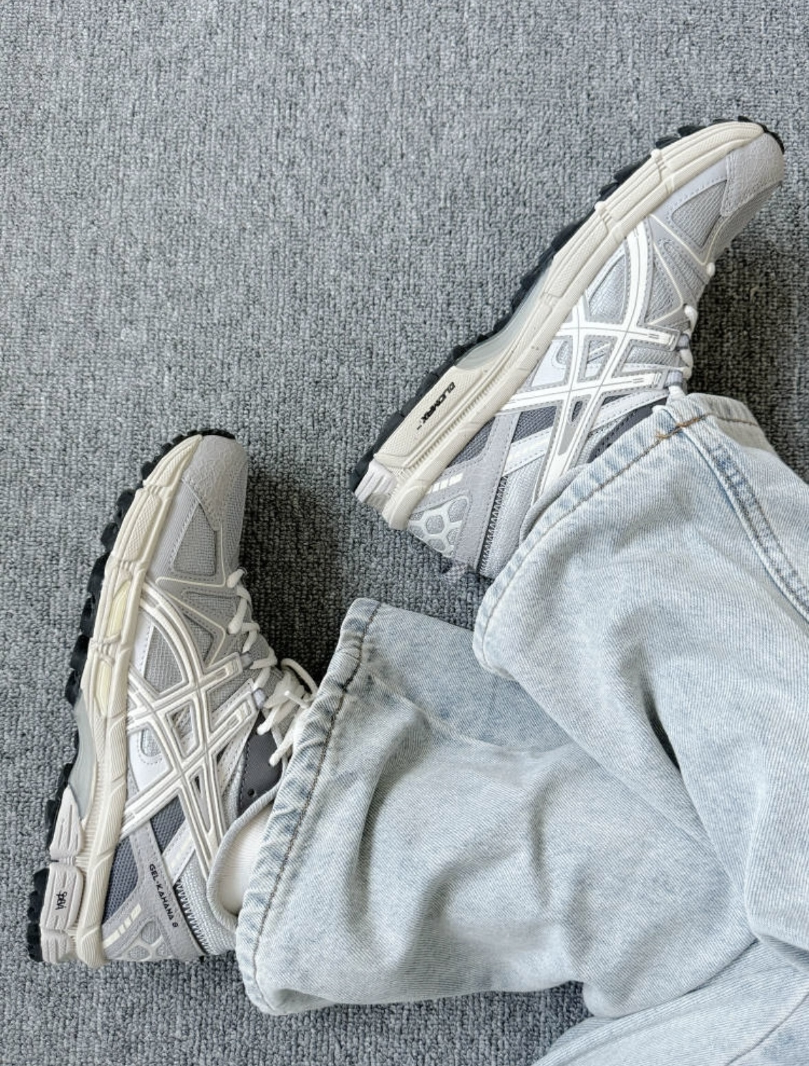 Asics Gel-Kahana 8 銀灰色 大象灰 Y2K 奶油底 復古 慢跑鞋 1012A978-028/預購