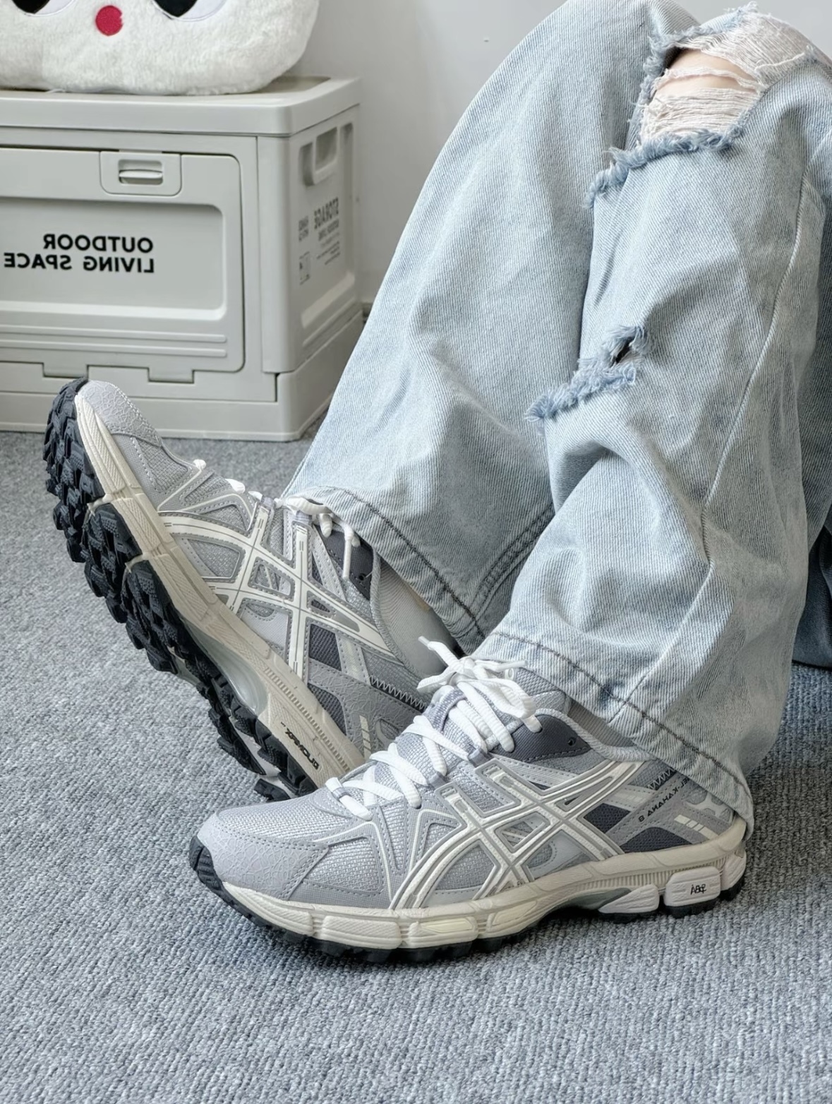 Asics Gel-Kahana 8 銀灰色 大象灰 Y2K 奶油底 復古 慢跑鞋 1012A978-028/預購