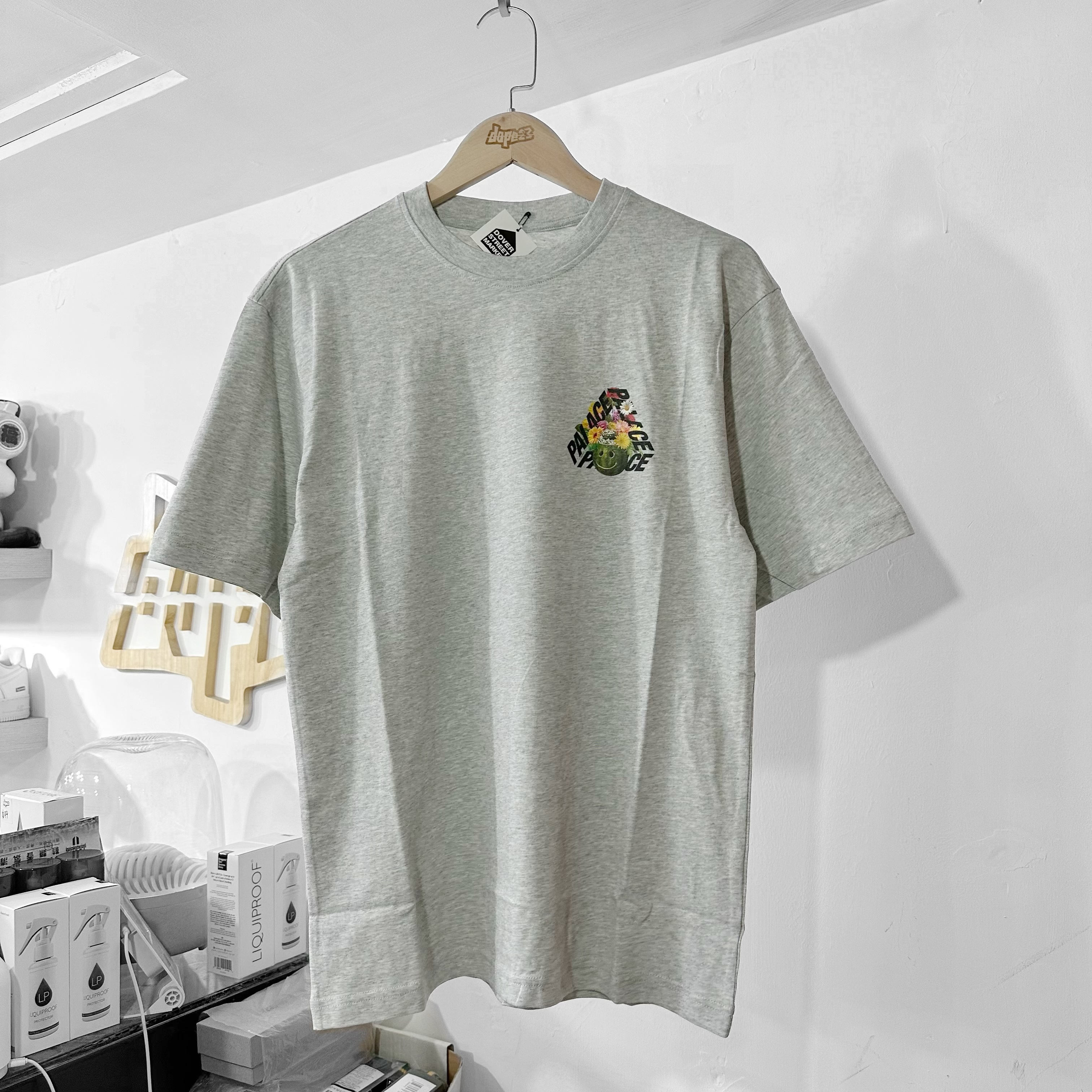 PALACE P-3 PUNCH T-SHIRT GREY MARL