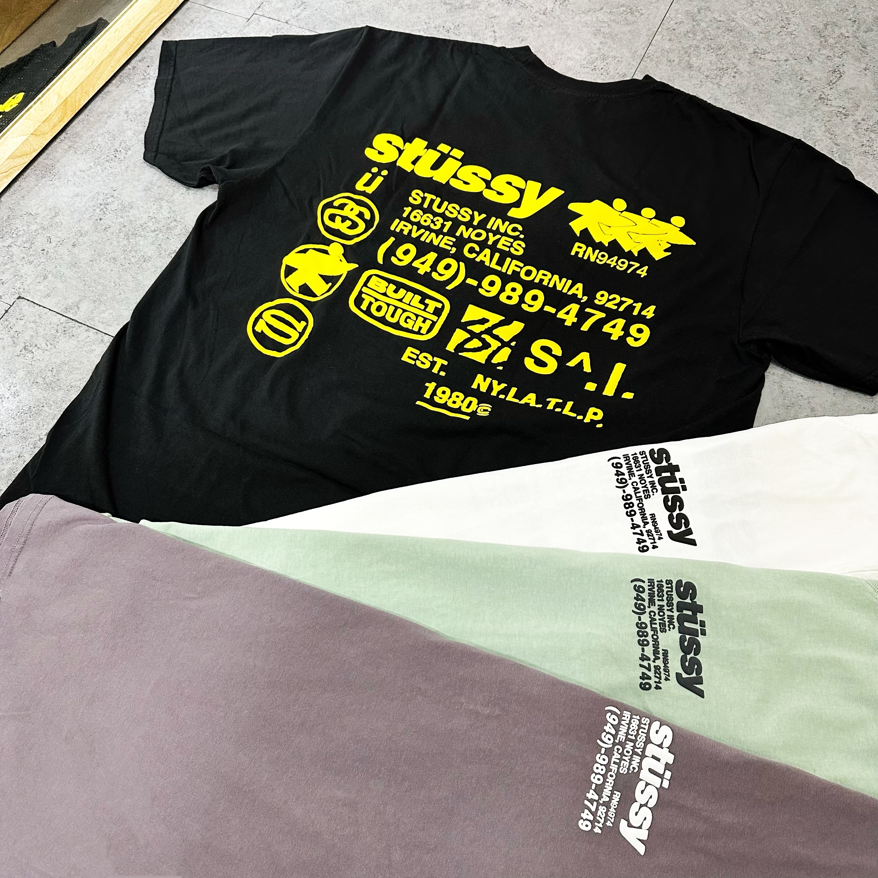 人気 ☆STUSSY☆ DNA PIGMENT DYED T-SHIRT BLACK Stussy DNA Pigment Dyed Tee Black Men's - SS24 - US