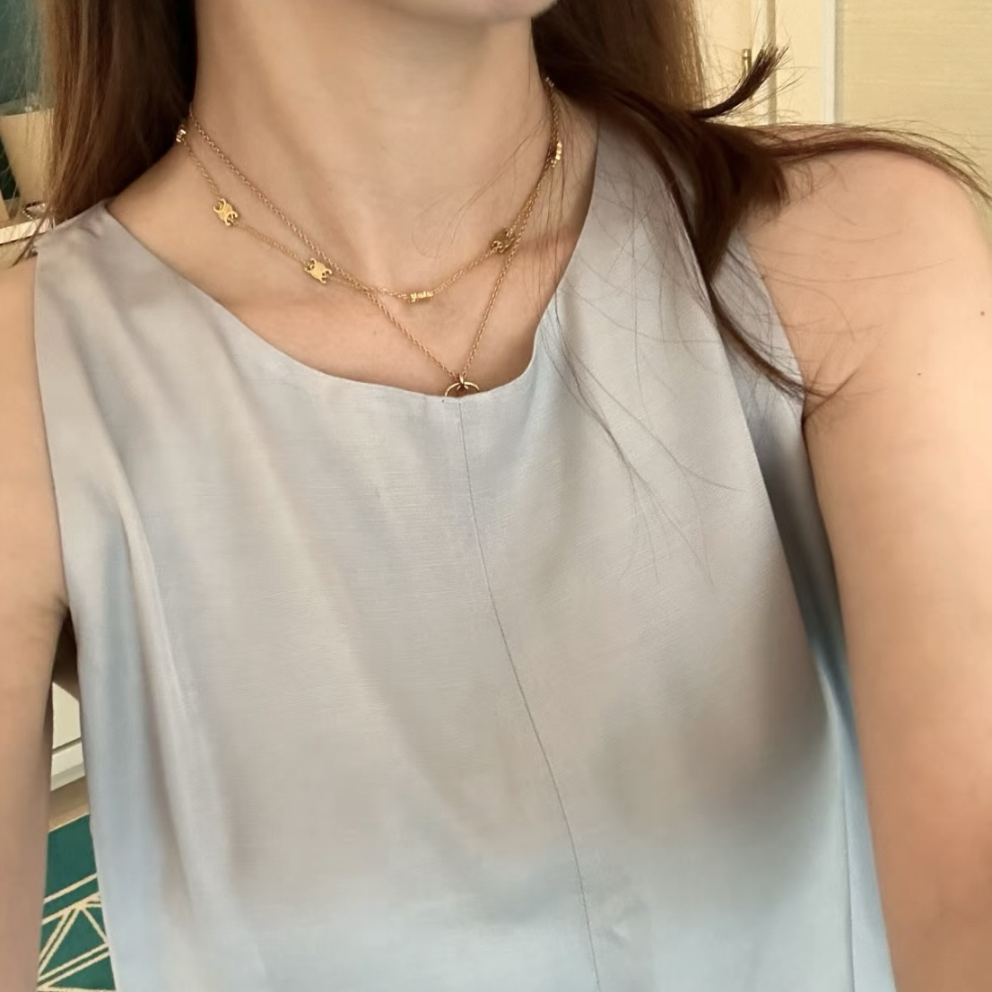 18k ce”經典金凱旋門一體設計定製項鍊/手鍊