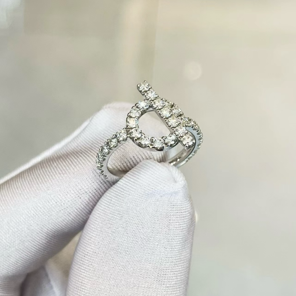 18k H”personalized 小Q滿鑽定製鑽戒