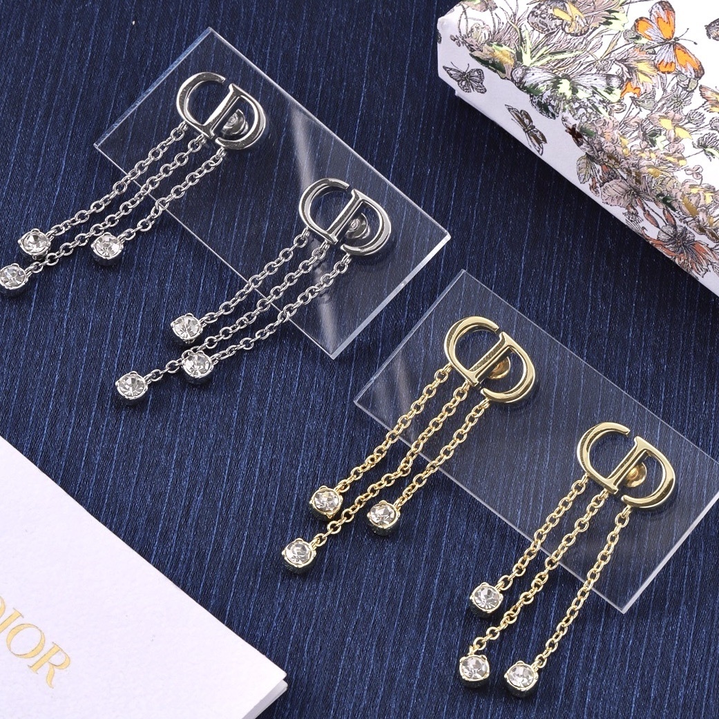 18k CD”浪漫流蘇鑽定製耳墜