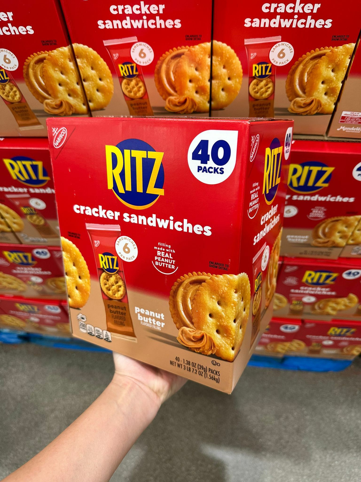 【預購】RITZ F082104 花生醬餅乾40包