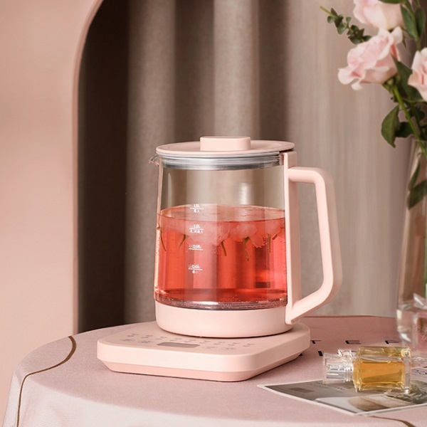 Korean JK new health pot mini household high borosilicate glass health pot multi-function decoction pot office black tea flower tea maker (J0689)