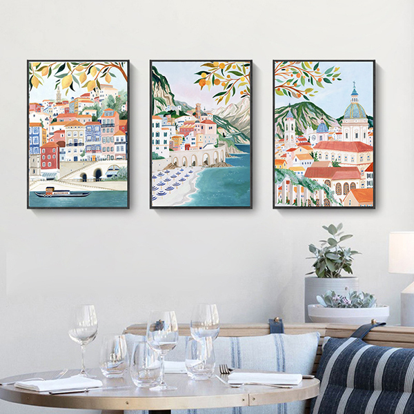 浪漫都市無框掛畫(福利品)