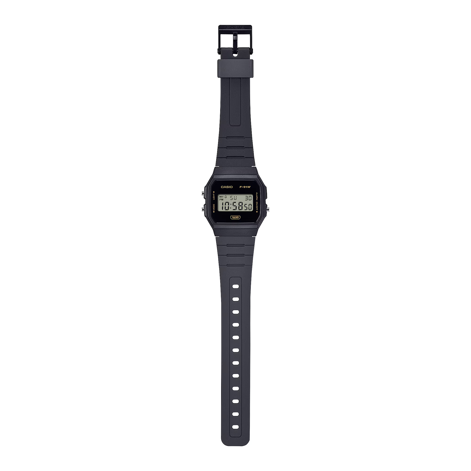 萬年鐘錶 - CASIO 鮮豔繽紛經典電子錶    F-91WB-8A   錶徑35.2MM