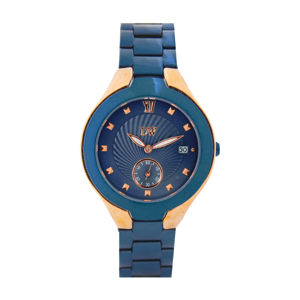 【DW 島武】D3220 時尚簡約 小秒帶日期 不鏽鋼腕錶-