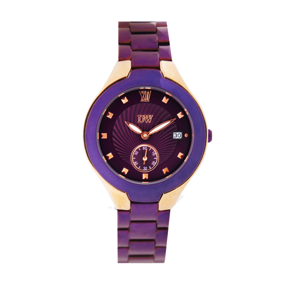 【DW 島武】D3220 時尚簡約 小秒帶日期 不鏽鋼腕錶-