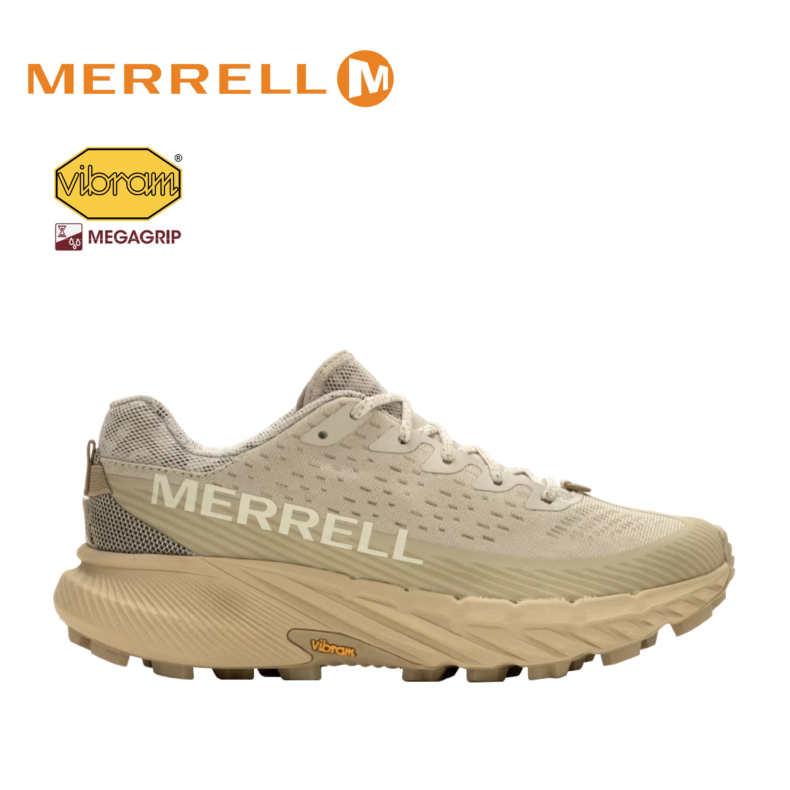 MERRELL 美國 AGILITY PEAK 5 輕量戶外越野運動鞋 女款 奶茶色 31ML067802
