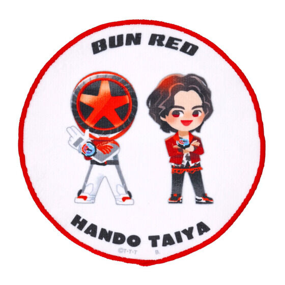 226290 Pbandai 預訂2025/4月 爆上戦隊ブンブンジャー　デフォルメ　円形ミニタオル（全6種）