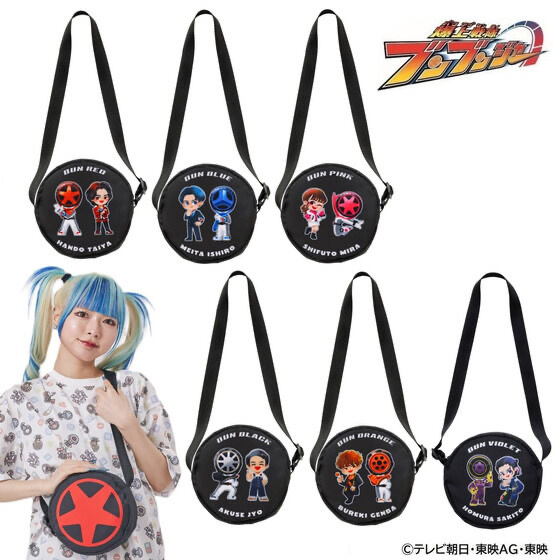 225184 Pbandai 預訂2025/3月 爆上戦隊ブンブンジャー　デフォルメ　円形ポシェット（全6種）