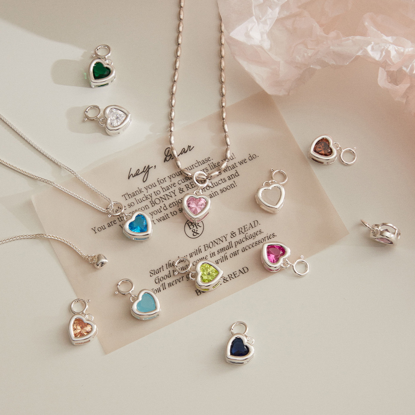 平價飾品,銀飾,愛心,水晶,項鍊