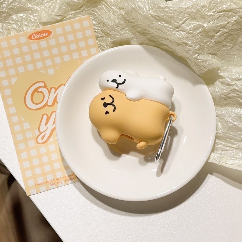 抱抱線條小狗 耳機殼（贈掛鈎 ）