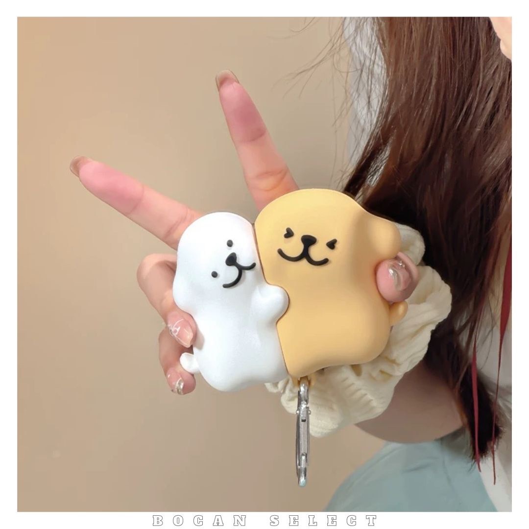 抱抱線條小狗 耳機殼（贈掛鈎 ）