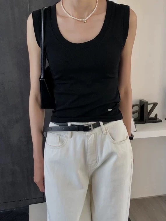 6361 大U領修身遮副乳背心